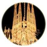  Sagrada Familia at night in Barcelona