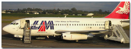 LAM Mozambique Flight Schedule Online 