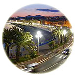 Promenade des Anglais in Nice France