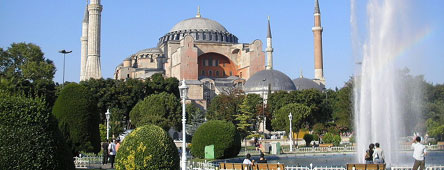 Originally a church, later a mosque, and now a museum, the Hagia Sophia